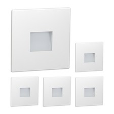 5x LED Luminaire d'escalier/encastré mural FOW pour intérieur et extérieur