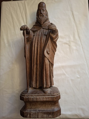 Statue bois chêne - statue,