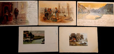 N°815/43  5  Cartes Postale Anciennes  Vues,dont Pub ARLATTE Chicorée   Ecrites