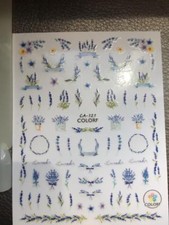 1 Feuille 3D 118 FLEURS  Nail