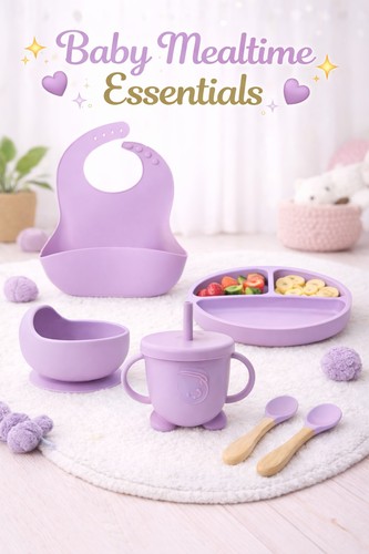 Silicone baby feeding set - silicone,