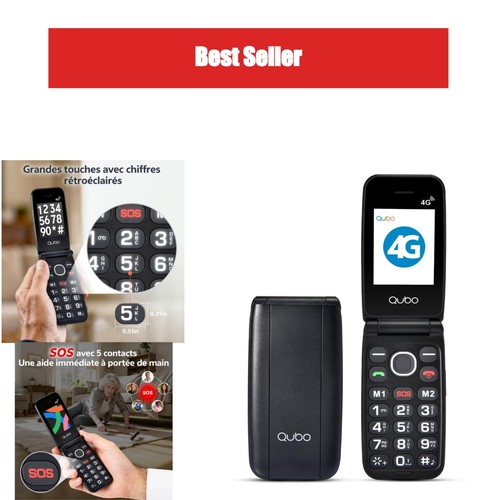 Téléphone senior qubo à - 4g,
