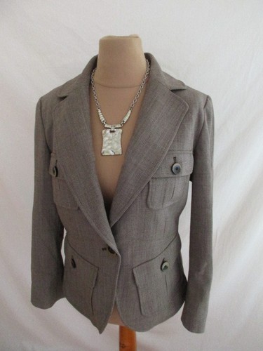 Veste caroll marron - veste, taille