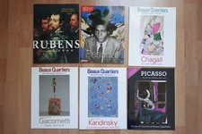 6 catalogues expositions peintures Rubens Basquiat Chagall Giacometti Picasso