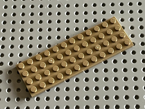Lego dark tan plate - 4x12, ref
