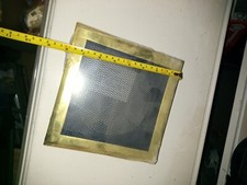  grille de décompression de hotte de cheminée finition dorée 20/20cm 