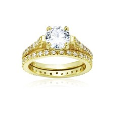 Or Sur Argent Mariage Bague