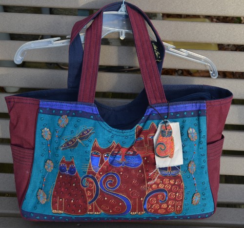 Laurel burch cat - family, tote