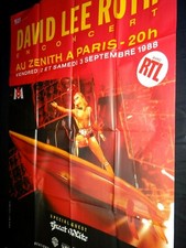 DAVID LEE ROTH  affiche concert spectacle rock heavy metal vintage 