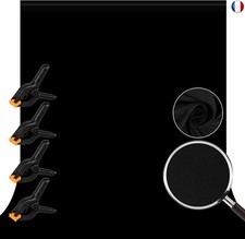 Orthland Fond Noir Photo Studio Photographie 3x3m / 9.8x9.8ft Arrière Plan Fond 