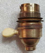 Douille Interrupteur B22 Laiton et Plastique Lustre, chevet TBE