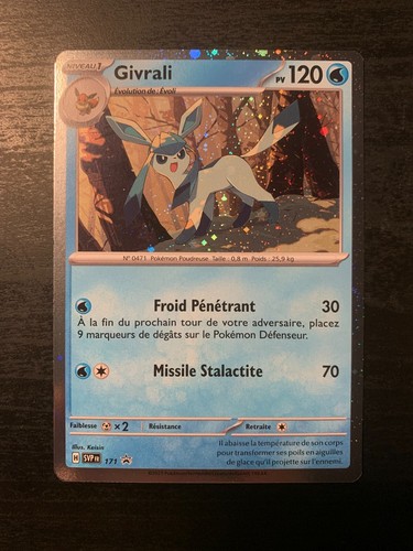 Carte pokémon holo givrali - holo,
