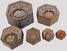 Lot de 6 poids hexagonaux en