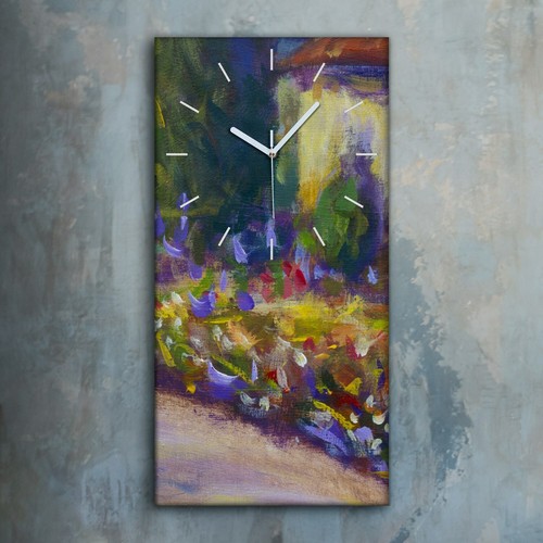 Horloge murale sur - , toile