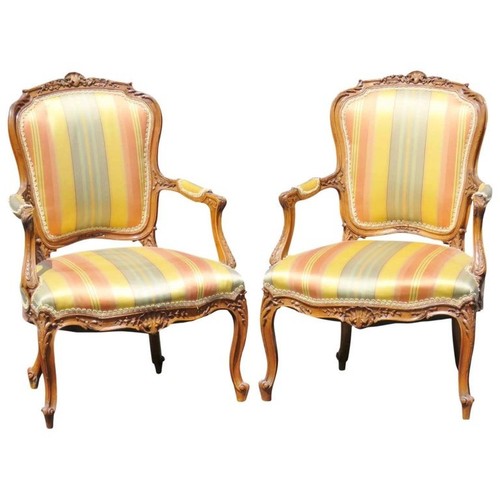 Pair louis xvi style carved - xvi,