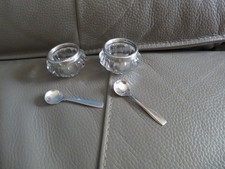 2 salerons monture argent