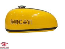 CONVIENT POUR RÉSERVOIR ESSENCE DUCATI 450 RT 450 R/T ACIER JAUNE ET NOIR