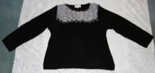 Beau pull manches longues noir - pull,