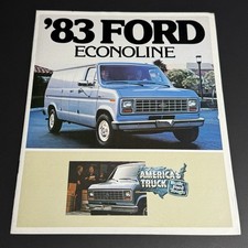 FORD 1983 ECONOLINE VANS / 14p brochure catalogue / USA
