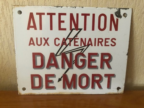 Ancienne plaque émaillée - plaque,
