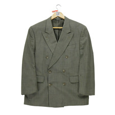 Aquascutum Veste Vintage Y2K Homme Taille M Gris #QWE2415