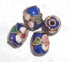 4 PERLES CLOISONNEES 10 MM