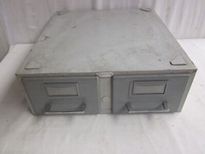 VAL-REX Casier métallique Meuble à deux tiroirs bon état.