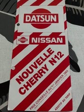 Brochure Datsun Nissan Cherry N12 Tarif de 1983
