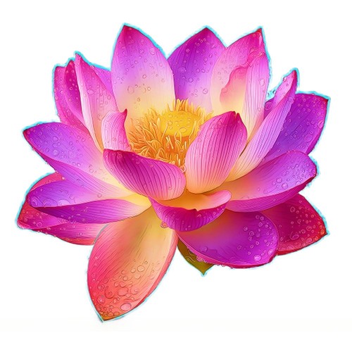 Autocollant sticker lotus