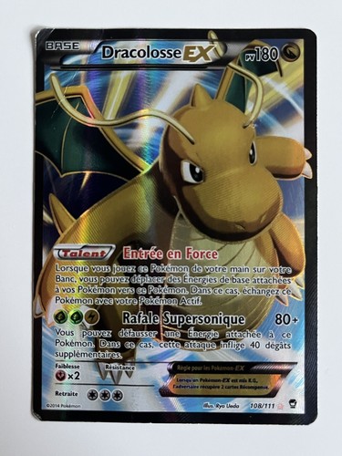Carte pokémon dracolosse - dracolosse, ex