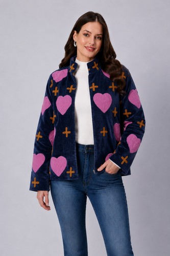 Veste manteau suzani brodée - suzani,