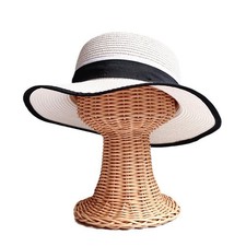 Chapeau Rack Caps Stockage Bandeau Titulaire Rotin Portable pour Salon Home