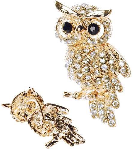 Broche hibou élégance - -,