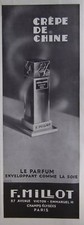 PUBLICITÉ PARFUM F.MILLOT