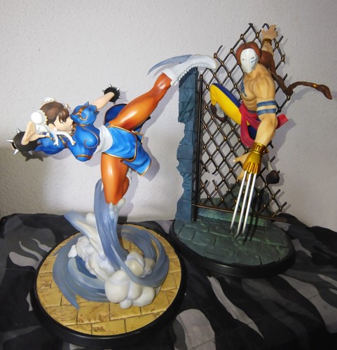 Statues street fighter par - de,