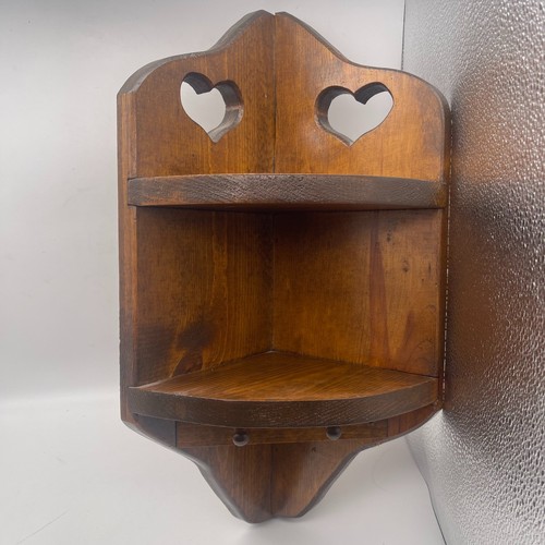Vintage wooden wall corner - wooden, 19"