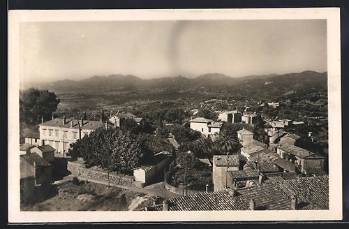 Cpa mougins vue sur - mougins,, le
