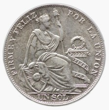 1 SOL 1934 PEROU / PERU (argent / silver)