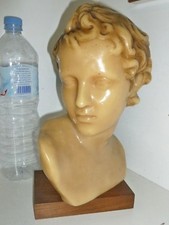 JOLI BUSTE EN CIRE  HAUTEUR  33CM   