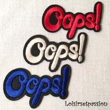 Écusson patch LETTRE MOT OOPS