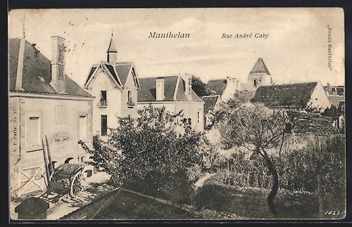 Cpa manthelan rue andré - manthelan,,