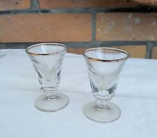 Lot 2 verres à liqueur Bistrot Ancien Collection BT