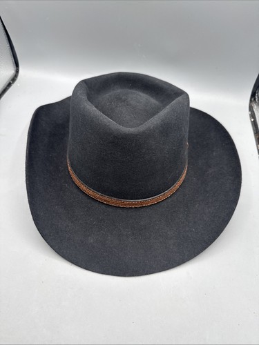 Akubra black snowy river fur - snowy,