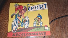 ANCIENNE PLANCHE   DECALCOMANIE  COMPLETE   SERIE   SPORTS