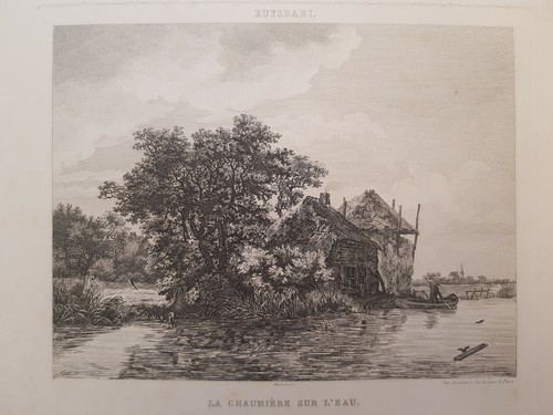 Xixe gravure peintre ruysdael - xixe,