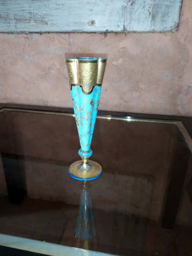 Petit vase cornet - , cristal