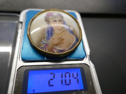 Broche limoges transfert - limoges,transfert, de
