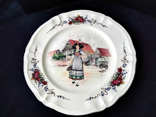 Grand plat faïence de - grand, en