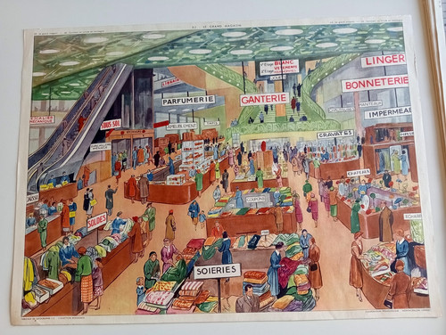 Affiche scolaire grand - le,