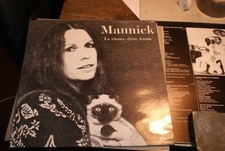 DISQUE VINYLE LP 33t  MANNICK « La chance d'être femme » POP FRANCE 1977
